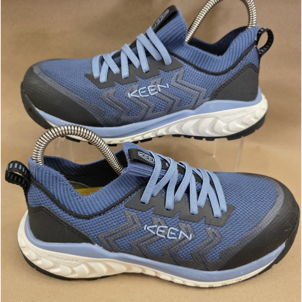 KEEN (Sz 7 WIDE)  UTILITY ARVADA Blue Womens WORK SHOES SAFETY TOE